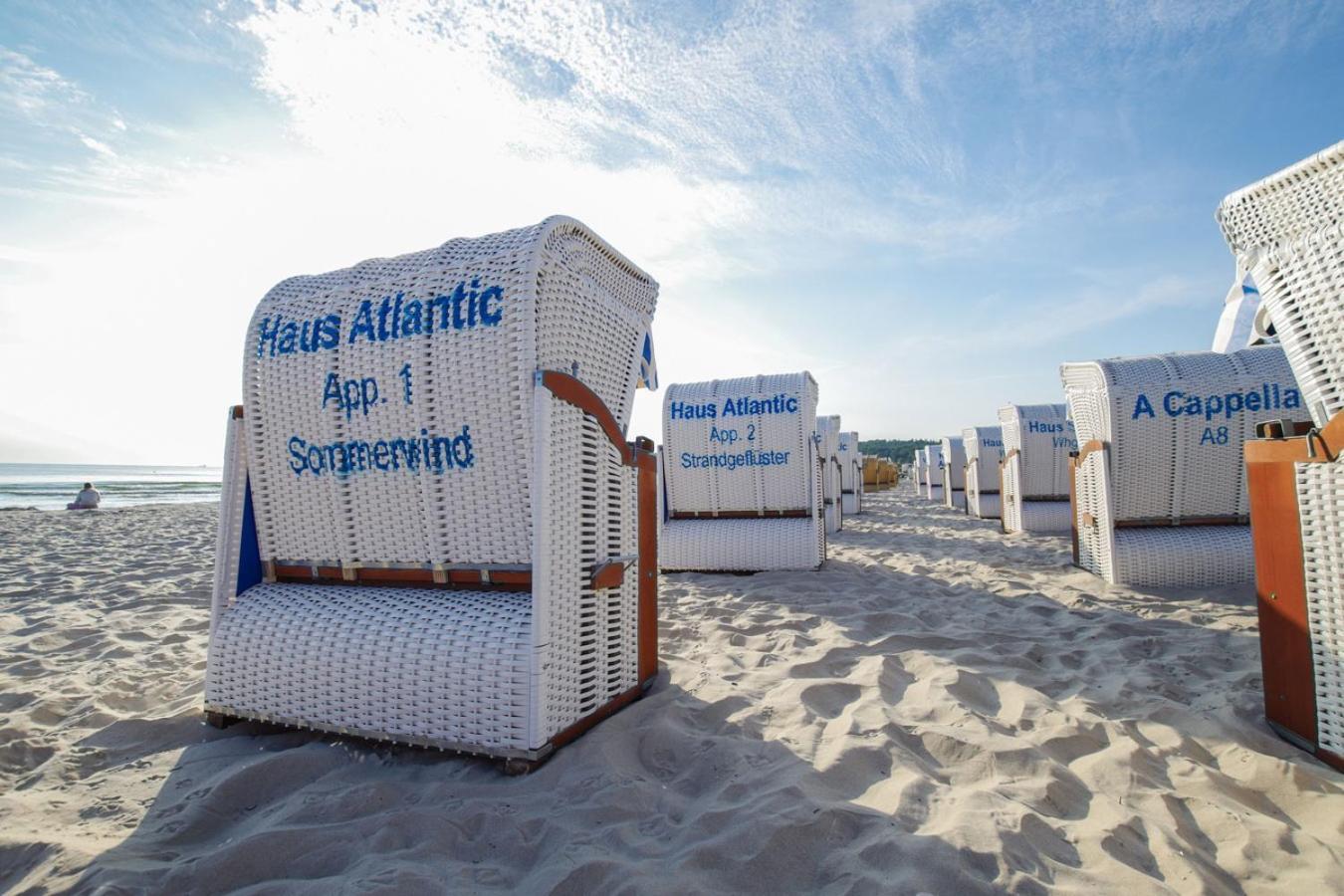 Sommerwind App1 - Strandpromenade Seitlicher Meerblick, Strandkorb Saisonal Ostseebad Binz